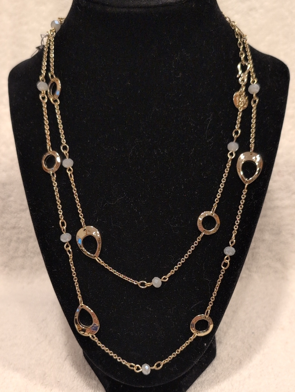 Youngevity Teardrop Classic Gold 36" Long Necklace BRAND NEW IN PKG